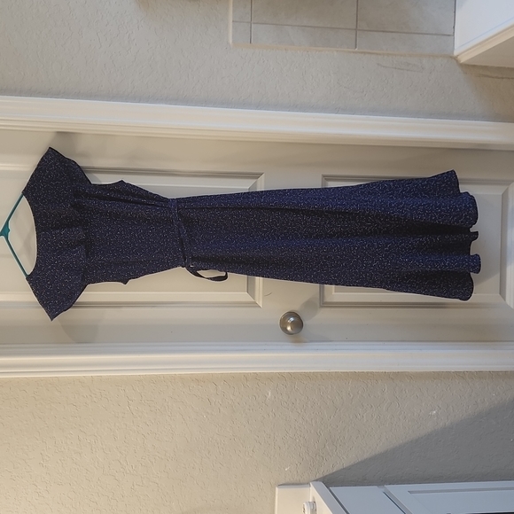 Max Studio Navy Blue Dress - Picture 3 of 5